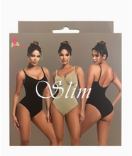 Load image into Gallery viewer, Slim Line Bikini Bodysuit Black
