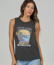 Load image into Gallery viewer, Keyhole Muscle Tank - Charcoal
