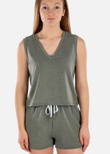 Load image into Gallery viewer, Bondi V-Neck Tank - Agave
