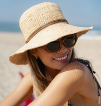 Load image into Gallery viewer, Bondi Packable Raffia Bucket
