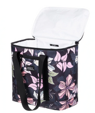 Load image into Gallery viewer, Water Effect Cooler Bag in Anthacite Sunny Floral Swim
