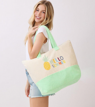 Load image into Gallery viewer, Hello Summer Terry Tote
