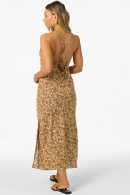 Load image into Gallery viewer, Holly Animal Midi Dress Warm Sand
