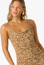 Load image into Gallery viewer, Holly Animal Midi Dress Warm Sand
