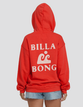 Load image into Gallery viewer, Surfing In Town Pullover Hoodie FIESTA RED
