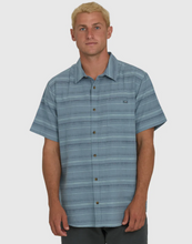 Load image into Gallery viewer, All Day Stripe Short Sleeve Shirt BLUE FOG
