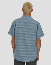 Load image into Gallery viewer, All Day Stripe Short Sleeve Shirt BLUE FOG
