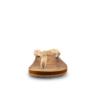 Load image into Gallery viewer, Floriana Braided Sandle Ivory/Tan
