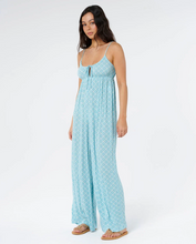 Load image into Gallery viewer, Half Moon Bay Tile Jumpsuit Sea Blue

