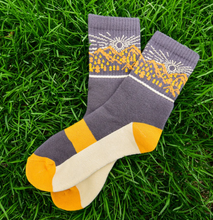 Load image into Gallery viewer, Sunlit Mountains Quarter Sock

