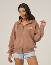 Load image into Gallery viewer, Ombre Wave Hooded Zip - Mocha
