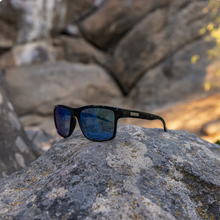 Load image into Gallery viewer, A-Team Black + Polarized Blue Mirror Lens

