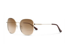 Load image into Gallery viewer, Beverly  Gold + Polarized Brown Gradient Lens
