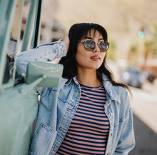 Load image into Gallery viewer, Dana Black Metal Tortoise + Polarized Brown Lens
