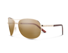 Load image into Gallery viewer, Aviator Gold + Polarized Brown Lens
