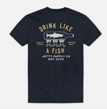 Load image into Gallery viewer, Bottle Service Tee - Solid Navy
