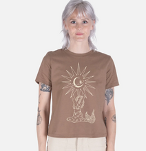 Load image into Gallery viewer, Mermaid Moon Heavyweight Tee - Brown
