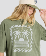 Load image into Gallery viewer, Wave Stamp Short Sleeve Cotton T-Shirt
