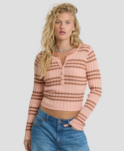 Load image into Gallery viewer, Ziggy V-Neck Sweater Pale Peach
