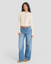 Load image into Gallery viewer, Sweet Clare Crewneck Sweater White Cap
