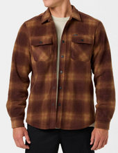 Load image into Gallery viewer, Glacier Plaid Superfleece Long Sleeve Shirt Chocolate
