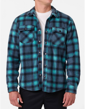 Load image into Gallery viewer, Glacier Plaid Superfleece Long Sleeve Shirt Dark Slate
