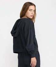 Load image into Gallery viewer, Badge Boxy Hoodie Washed Black

