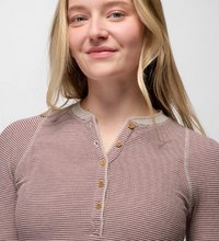 Load image into Gallery viewer, Touchstone Henley Newberry Heather Stripe
