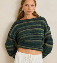 Load image into Gallery viewer, Baklava Knit Sweater Olive
