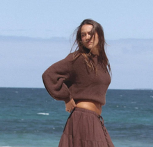Load image into Gallery viewer, Classic Knit Jumper Sweater Chocolate
