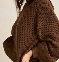 Load image into Gallery viewer, Classic Knit Jumper Sweater Chocolate
