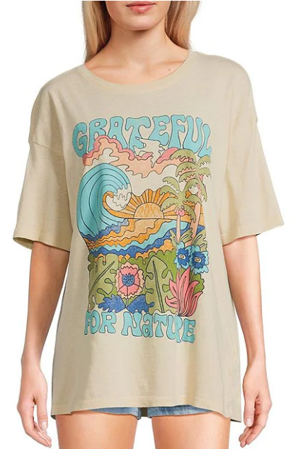 Grateful For Nature Short Sleeve T-Shirt