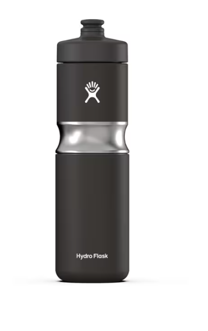 Wide-Mouth Insulated Water Bottle with Sport Cap - 20 fl. oz Black