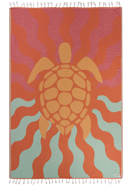 Sunset Turtle Towel