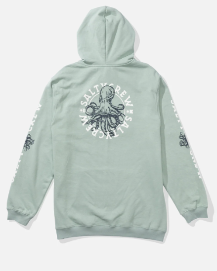 Tentacles Fleece Hoodie - Mackerel