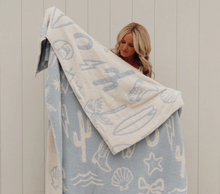 Load image into Gallery viewer, Coastal Cowgirl Luxe Home Blanket
