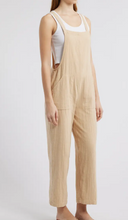 Load image into Gallery viewer, Pacific Time Cotton Gauze Jumpsuit Khaki
