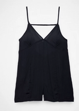 Load image into Gallery viewer, Fernie V-Neck Romper Black
