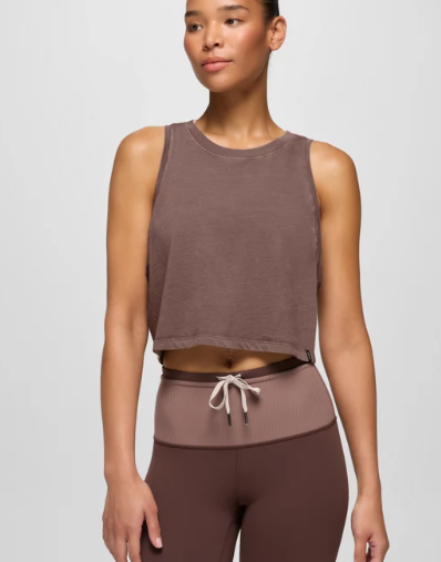Everyday Crop Tank Carob