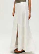 Load image into Gallery viewer, Pearl Button Front Womens Maxi Skirt
