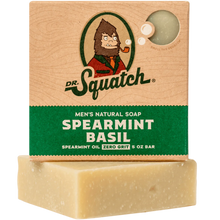 Load image into Gallery viewer, SPEARMINT BASIL Dr. Squatch Soap
