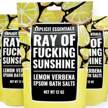 Load image into Gallery viewer, Ray of Fucking Sunshine Bath Salts 12oz Bag
