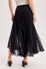 Load image into Gallery viewer, Wild Grace Lace Maxi Skirt Black
