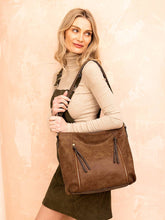 Load image into Gallery viewer, Mina Distressed Hobo Bag
