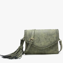 Load image into Gallery viewer, Sloane Suede Crossbody Olive
