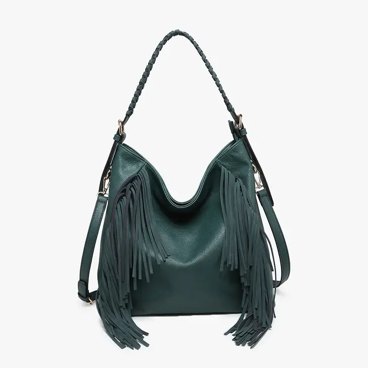 Sav Distressed Purse Peacock