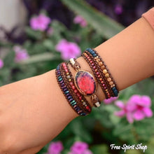 Load image into Gallery viewer, Imperial Jasper &amp; Apatite Wrap Bracelet
