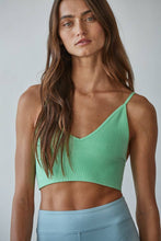 Load image into Gallery viewer, Seamless Ribbed Triangle Chest Spaghetti Strap Brami
