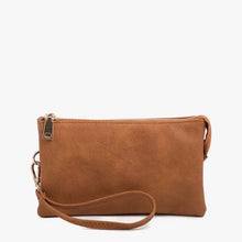 Load image into Gallery viewer, Riley Crossbody/Wristlet Brown
