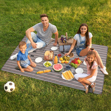 Load image into Gallery viewer, Saddle Stripe Woven Picnic Blanket
